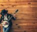 A five string banjo with a resonator